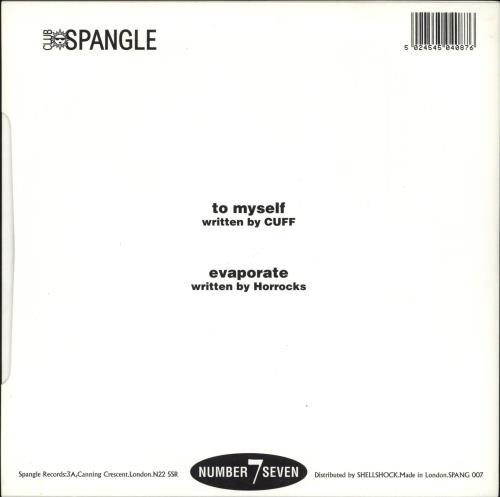 Cuff To Myself / Evaporate 7" vinyl single (7 inch record / 45) UK CU207TO717613