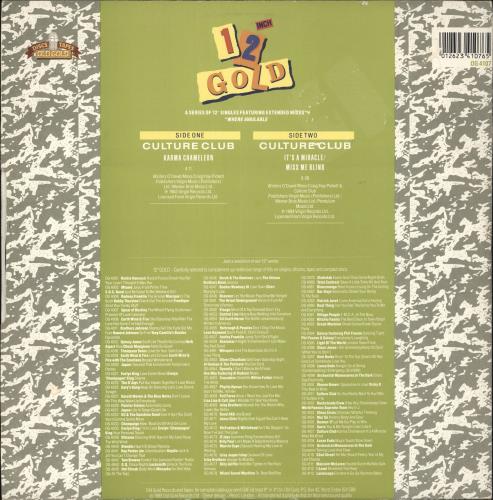 Culture Club 12 Inch Gold 12" vinyl single (12 inch record / Maxi-single) UK CUL12IN720742