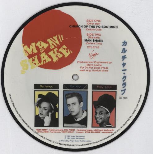 Culture Club Church Of The Poison Mind 7" vinyl picture disc (7 inch picture disc single) UK CUL7PCH00072