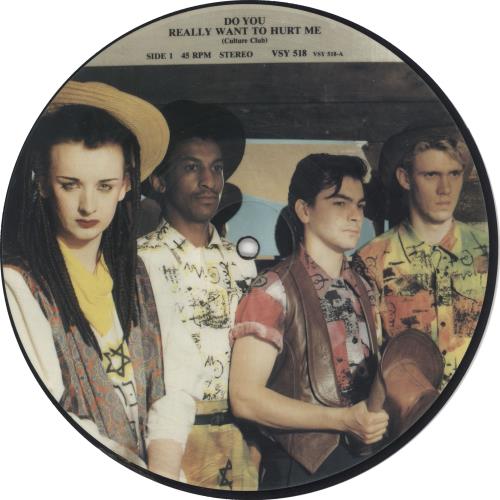 Culture Club Do You Really Want To Hurt Me 7" vinyl picture disc (7 inch picture disc single) UK CUL7PDO21559