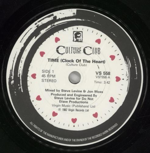 Culture Club Time (Clock Of The Heart) - Grey 7" vinyl single (7 inch record / 45) UK CUL07TI49352