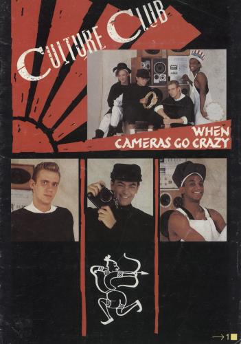 Culture Club When Cameras Go Crazy tour programme UK CULTRWH69244