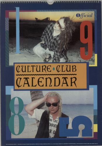 Culture Club 1984 85 Calendars Uk Calendar 650353 Calendars