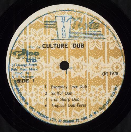 Culture Culture Dub vinyl LP album (LP record) Jamaican CE4LPCU795245