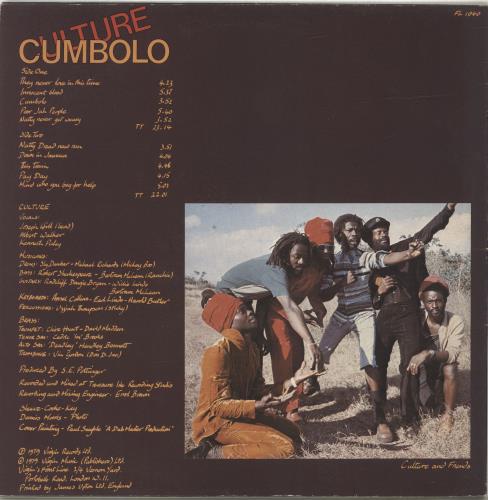 Culture Cumbolo vinyl LP album (LP record) UK CE4LPCU701645