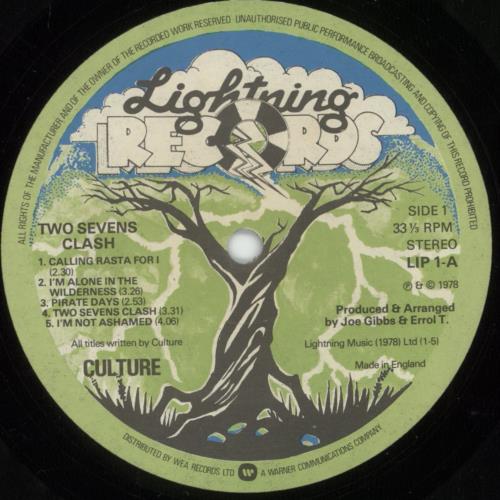 Culture Two Sevens Clash - EX vinyl LP album (LP record) UK CE4LPTW561585