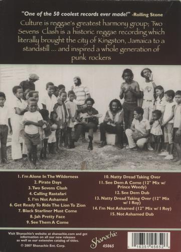 Culture Two Sevens Clash CD album (CDLP) UK CE4CDTW408459