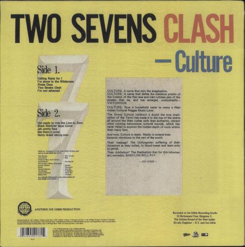 Culture Two Sevens Clash vinyl LP album (LP record) US CE4LPTW729538