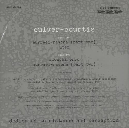 Culver-Courtis Culver-Courtis - Clear Vinyl vinyl LP album (LP record) UK 96OLPCU878869
