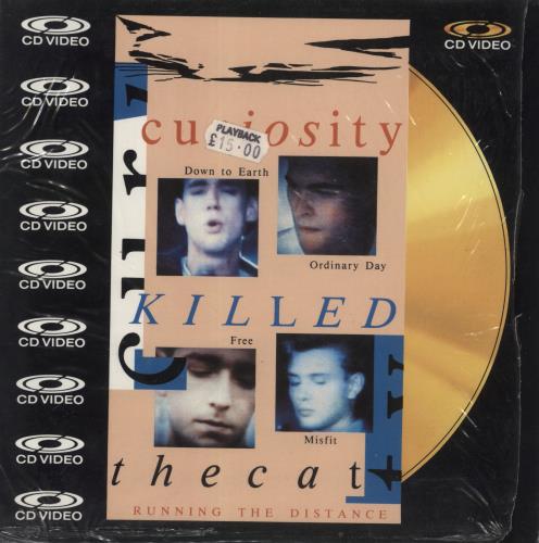 Curiosity Killed The Cat Down To Earth - 8" Cdv laserdisc / lazerdisc UK CATLZDO70977