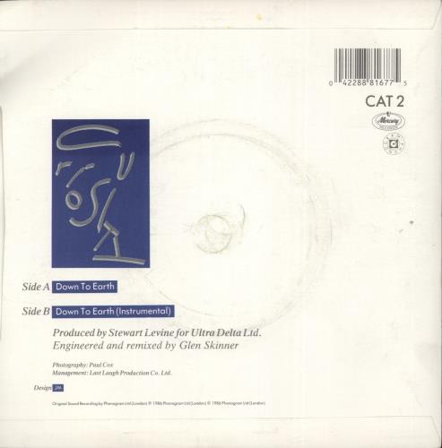 Curiosity Killed The Cat Down To Earth 7" vinyl single (7 inch record / 45) UK CAT07DO545718