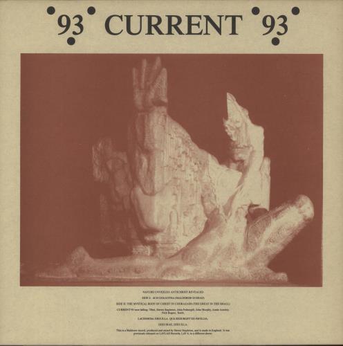 Current 93 Nature Unveiled vinyl LP album (LP record) UK C93LPNA879040