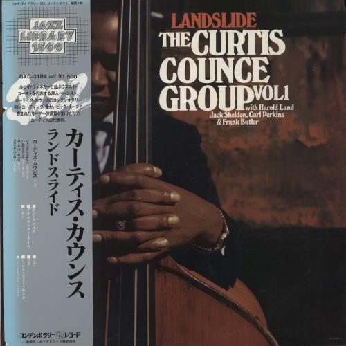 Curtis Counce Landslide + Obi vinyl LP album (LP record) Japanese CU-LPLA876166