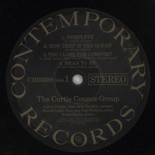 Curtis Counce You Get More Bounce With Curtis Counce - 180gm - Shrink vinyl LP album (LP record) US CU-LPYO868279