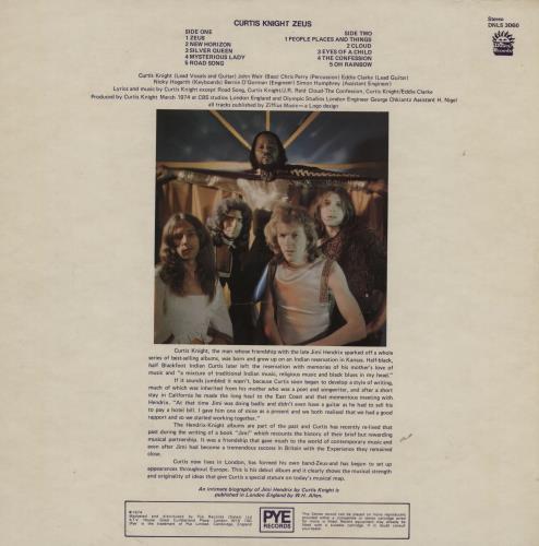 Curtis Knight Zeus The Second Coming vinyl LP album (LP record) UK 20ZLPTH760319