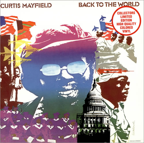Curtis Mayfield Back To The World vinyl LP album (LP record) US CMALPBA460941