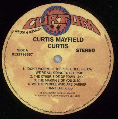 Curtis Mayfield Curtis - 180gram Vinyl vinyl LP album (LP record) UK CMALPCU798692