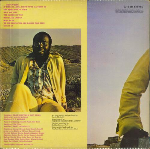 Curtis Mayfield Curtis - 1st - VG vinyl LP album (LP record) UK CMALPCU794447