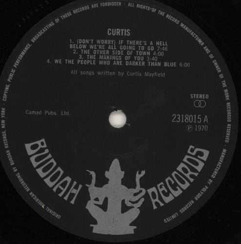 Curtis Mayfield Curtis vinyl LP album (LP record) UK CMALPCU418004