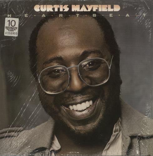 Curtis Mayfield Heartbeat vinyl LP album (LP record) US CMALPHE890070