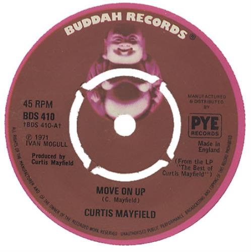 Curtis Mayfield Move On Up 7" vinyl single (7 inch record / 45) UK CMA07MO405671
