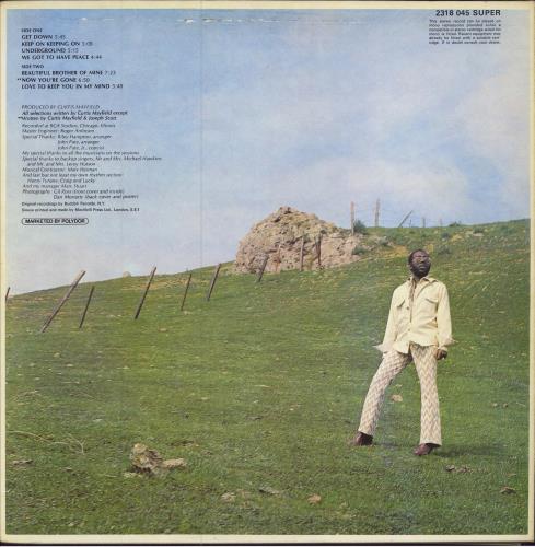 Curtis Mayfield Roots + Insert - EX vinyl LP album (LP record) UK CMALPRO781985