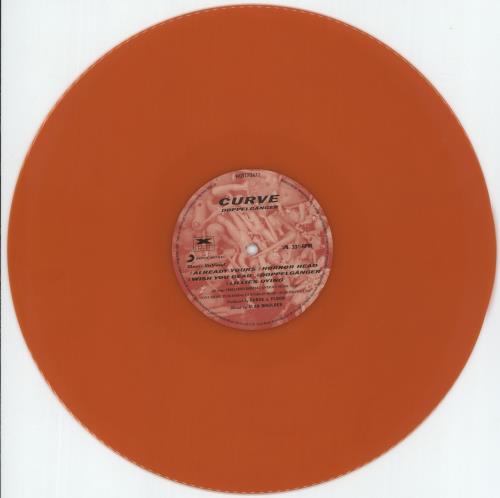 Curve Doppelganger - Translucent Orange Marbled Vinyl vinyl LP album (LP record) UK CRVLPDO880665