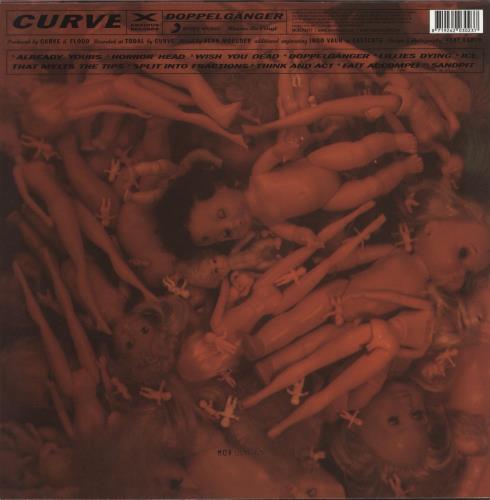Curve Doppelganger - Translucent Orange Marbled Vinyl vinyl LP album (LP record) UK CRVLPDO880665