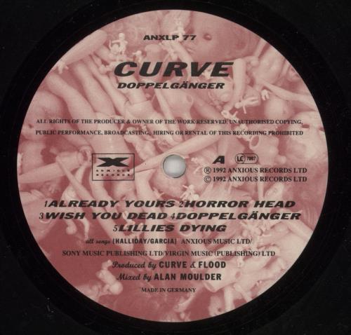 Curve Doppelganger vinyl LP album (LP record) German CRVLPDO869582