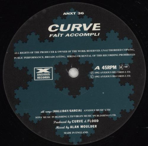 Curve Fait Accompli 12" vinyl single (12 inch record / Maxi-single) UK CRV12FA115699