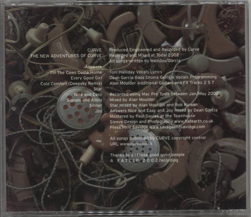 Curve The New Adventures Of Curve CD album (CDLP) UK CRVCDTH858896