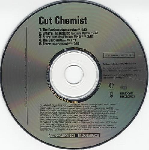 Cut Chemist The Graden/Storm CD single (CD5 / 5") US CDQC5TH373867