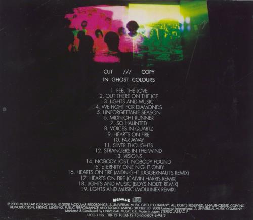 Cut Copy In Ghost Colours CD album (CDLP) Japanese HCDCDIN813054