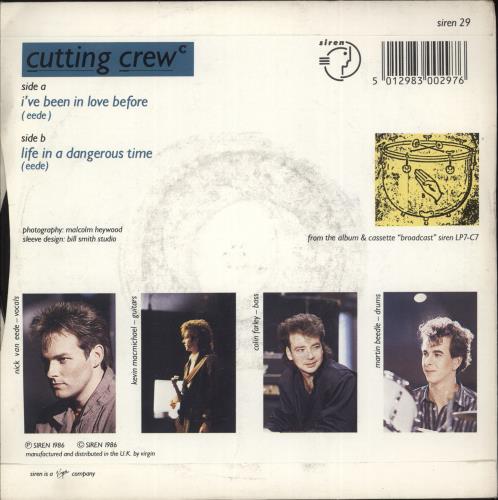 Cutting Crew I've Been In Love Before 7" vinyl single (7 inch record / 45) UK CCR07IV160643