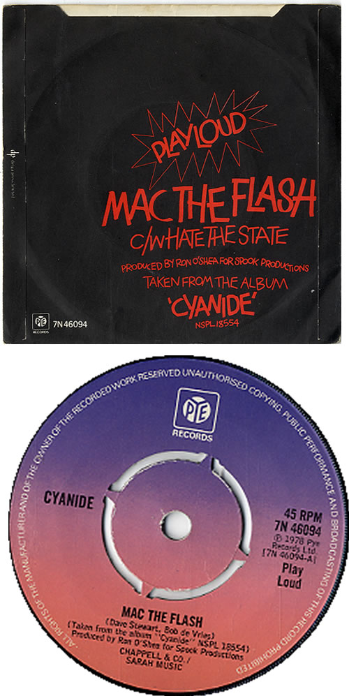 Cyanide Mac The Flash 7" vinyl single (7 inch record / 45) UK F8C07MA618740