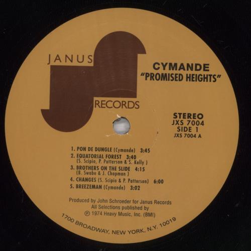 Cymande Promised Heights vinyl LP album (LP record) US C3NLPPR841902