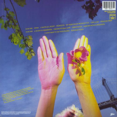 Cyndi Lauper A Night To Remember - Promo stamped vinyl LP album (LP record) Canadian LAULPAN801524