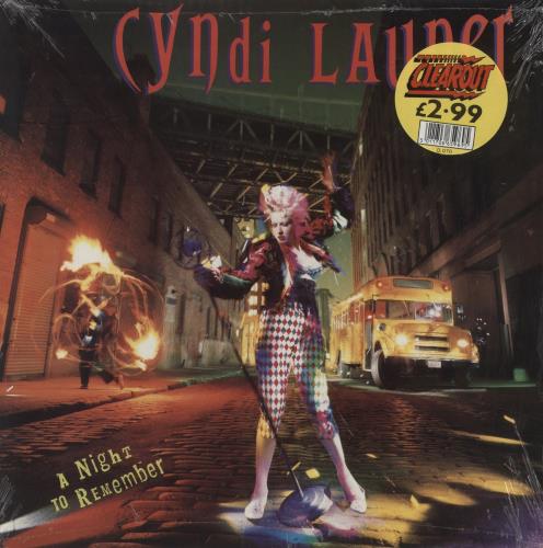 Cyndi Lauper A Night To Remember - Shrink vinyl LP album (LP record) UK LAULPAN874327