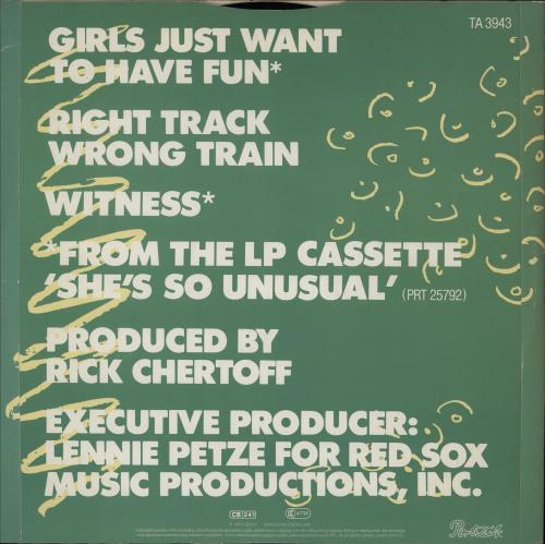 Cyndi Lauper Girls Just Wanna Have Fun 12" vinyl single (12 inch record / Maxi-single) UK LAU12GI34246