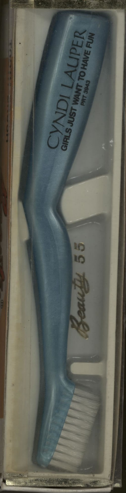 Cyndi Lauper Girls Just Want To Have Fun - Tooth Brush memorabilia Taiwanese LAUMMGI595650