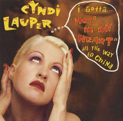 Cyndi Lauper Hole In My Heart 7" vinyl single (7 inch record / 45) US LAU07HO58261