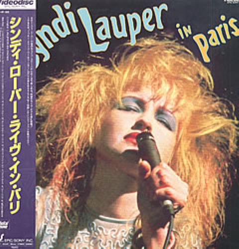 Cyndi Lauper In Paris laserdisc / lazerdisc Japanese LAULZIN206972