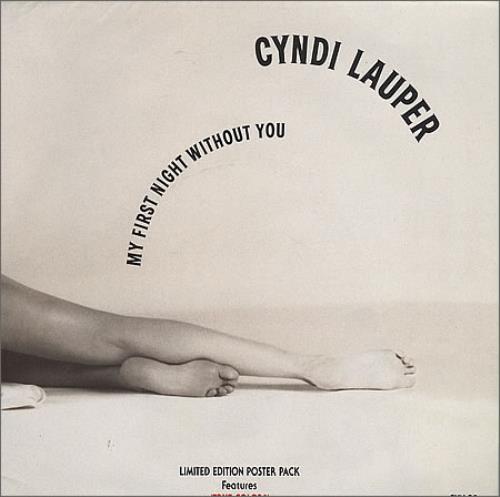 Cyndi Lauper My First Night Without You 7" vinyl single (7 inch record / 45) UK LAU07MY30323