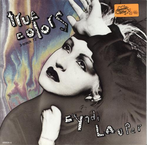 Cyndi Lauper True Colours 12" vinyl single (12 inch record / Maxi-single) UK LAU12TR39336