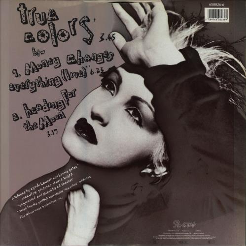 Cyndi Lauper True Colours 12" vinyl single (12 inch record / Maxi-single) UK LAU12TR39336