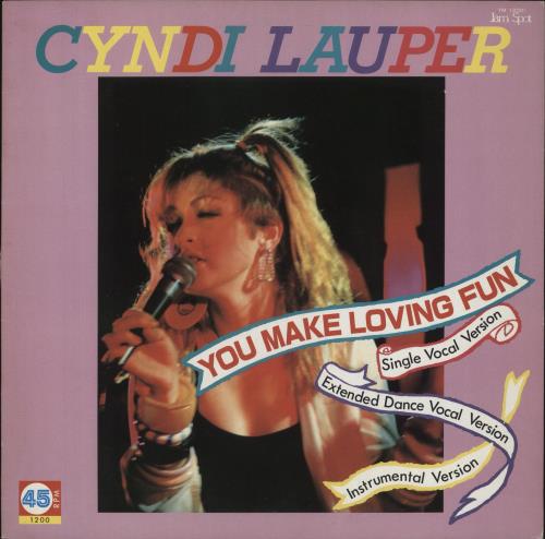 Cyndi Lauper You Make Loving Fun - EX 12" vinyl single (12 inch record / Maxi-single) Japanese LAU12YO849010