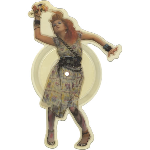 Cyndi Lauper She Bop UK shaped picture disc (picture disc vinyl record