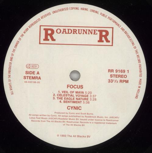 Cynic Focus - 1st - G vinyl LP album (LP record) Dutch G6NLPFO887291