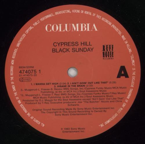 Cypress Hill Black Sunday - VG 2-LP vinyl record set (Double LP Album) Dutch CYP2LBL872180