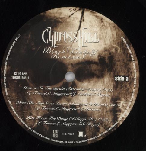 Cypress Hill Black Sunday: Remixes - RSD18 12" vinyl single (12 inch record / Maxi-single) UK CYP12BL835997